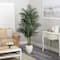 6ft. Golden Cane Artificial Palm Tree in White Planter